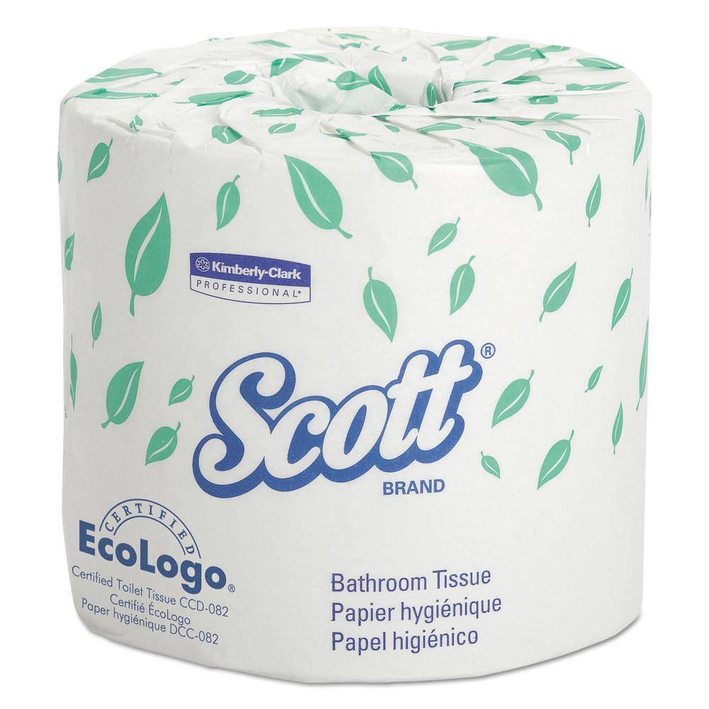 Scott 4.1 in. x 4 in. Sheet Standard Bathroom Tissue 2-Ply (20 Rolls)