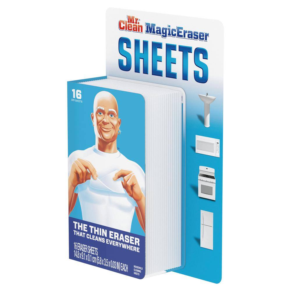 Mr. Clean Thin Sheets Magic Eraser Scouring Sponge (16-Count) (3-Pack)