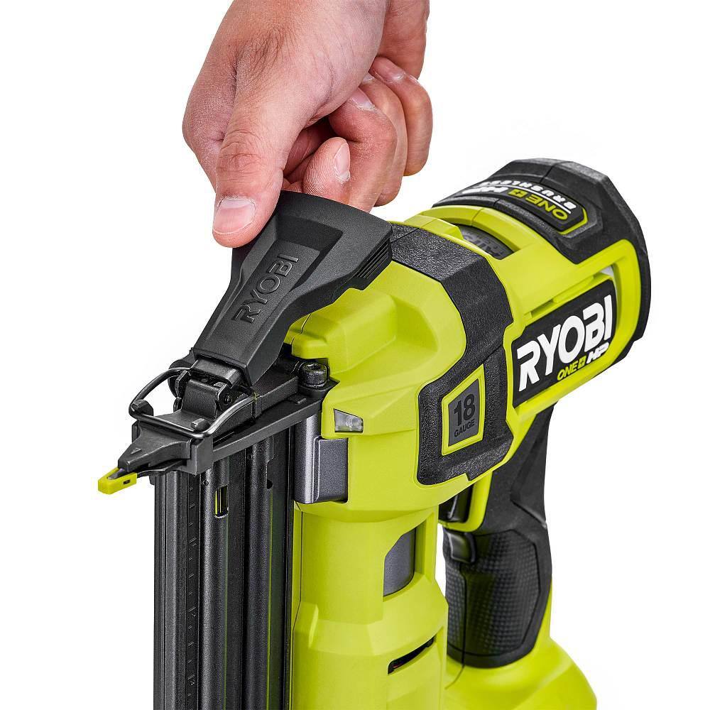 RYOBI ONE+ HP 18V 18-Gauge Brushless Cordless AirStrike Brad Nailer (Tool Only)