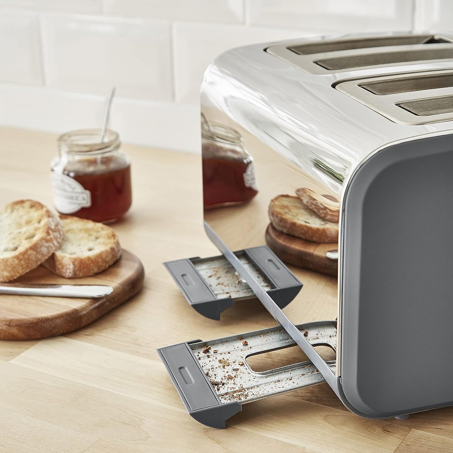 Nordic 4-Slice Toaster - Grey