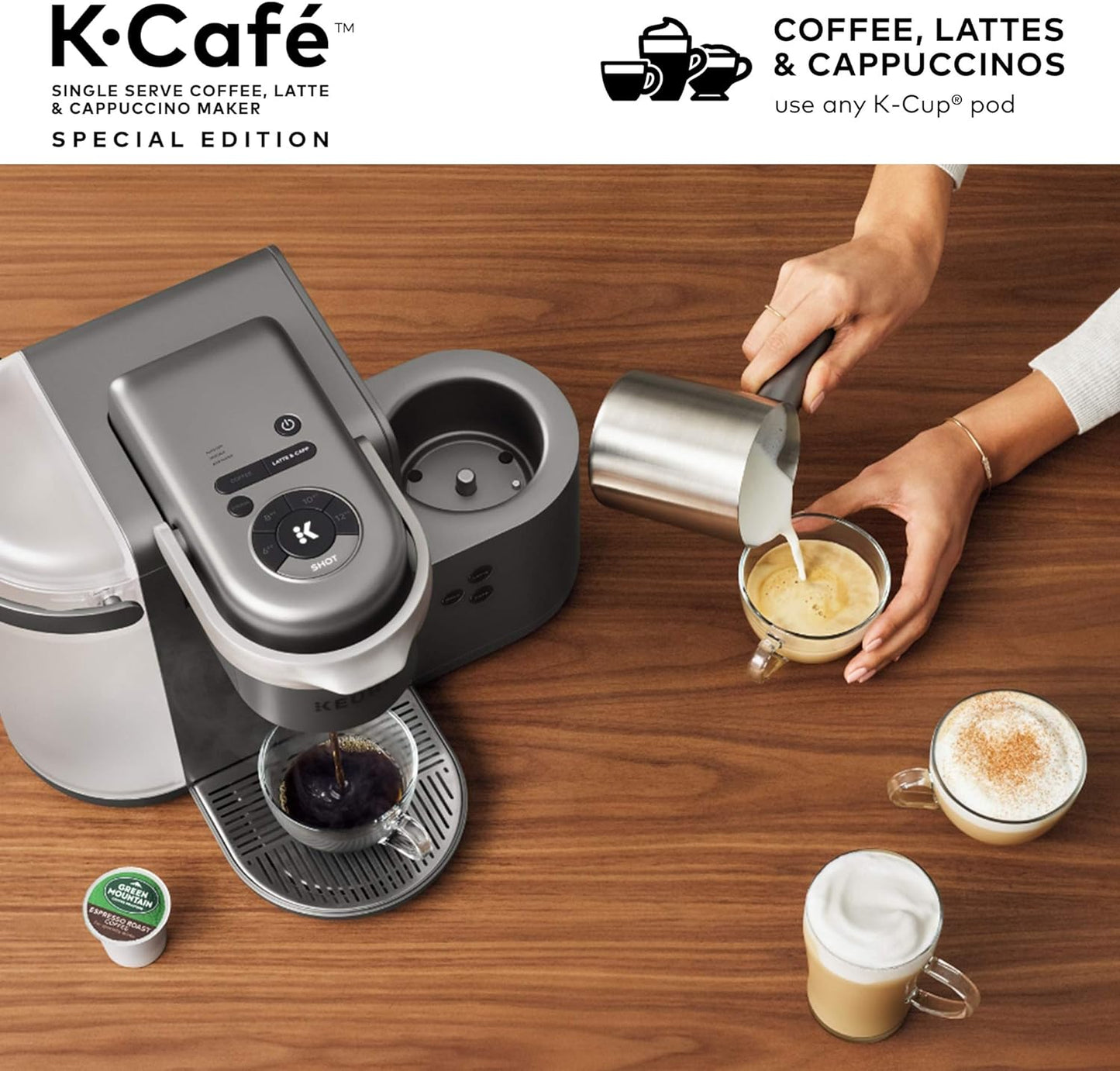 Keurig K-Cafe Special Edition Nickel Single Serve Coffee Maker