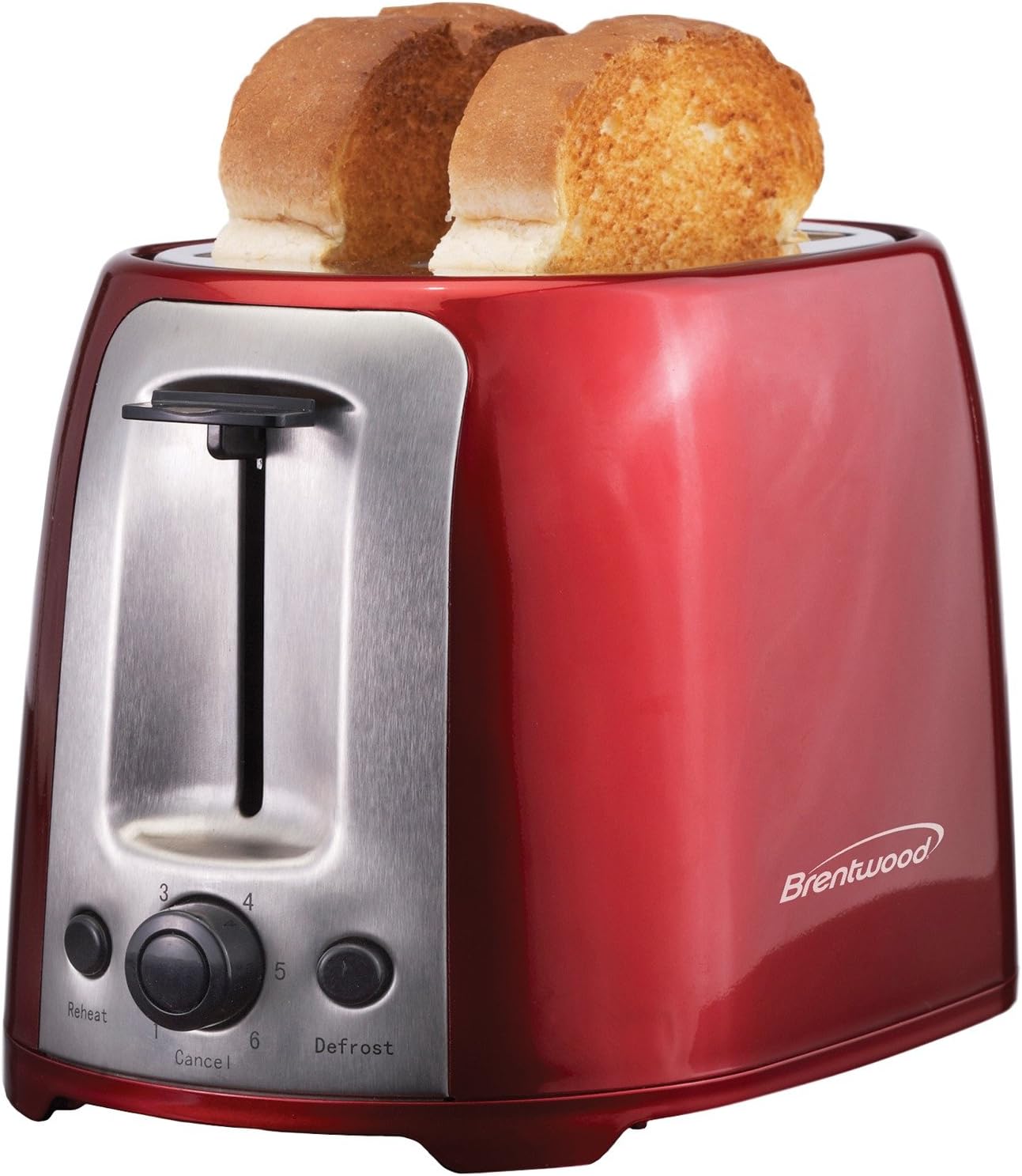 Brentwood Appliances 2-Slice Red Extra-Wide Slot Toaster