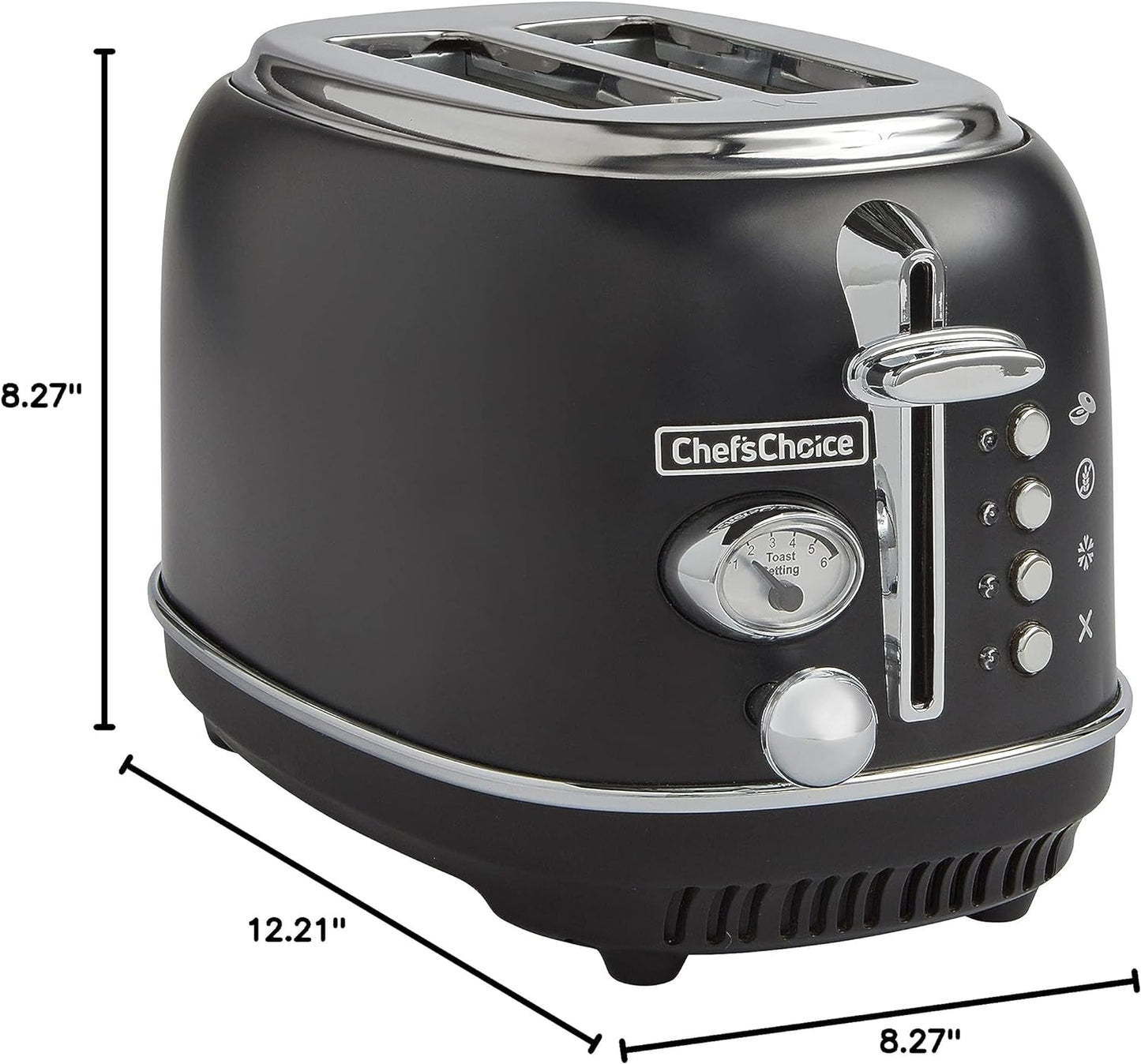 Chef'sChoice Gourmezza 2-Slice Toaster, in Matte Black