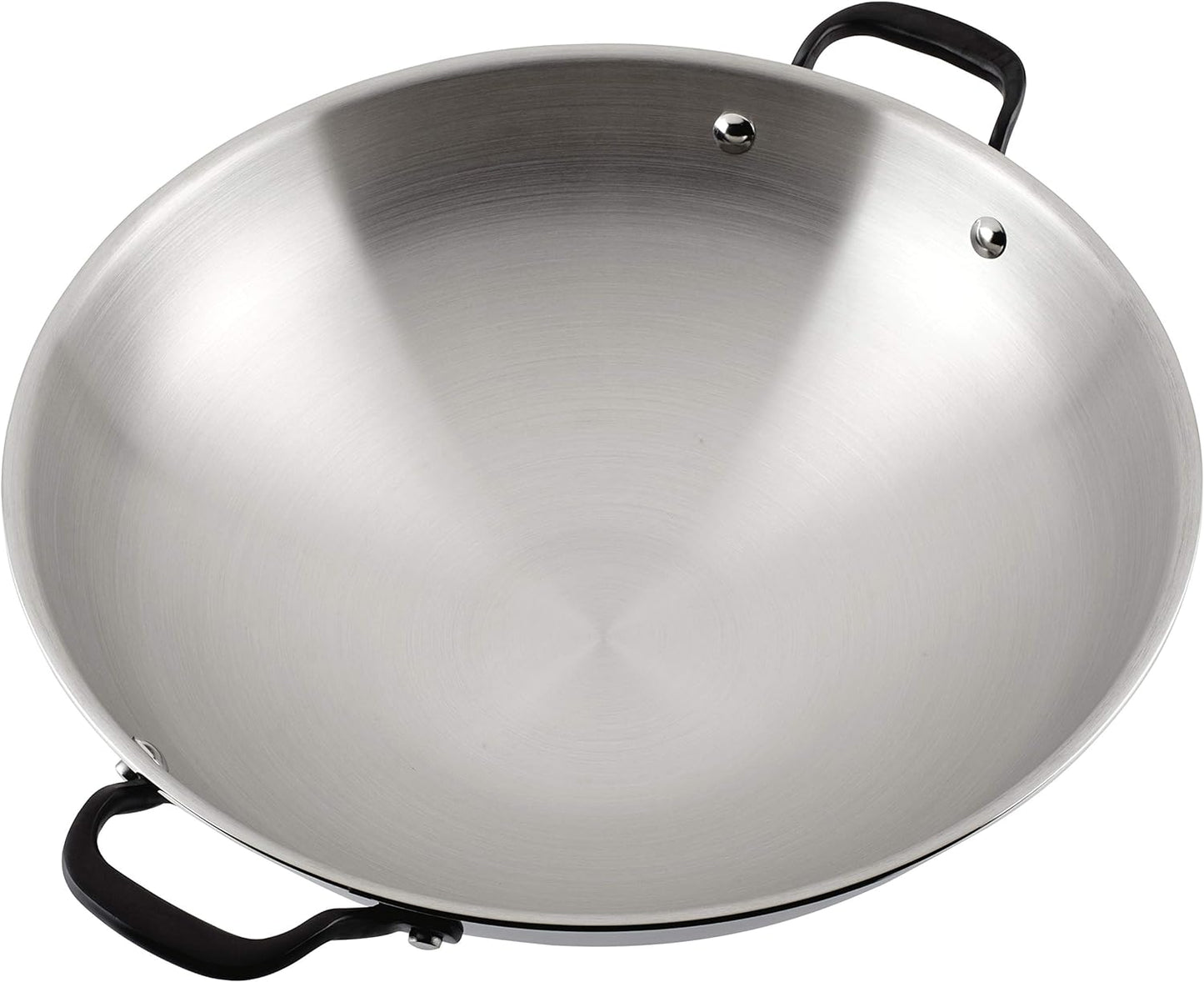 KitchenAid 5-Ply Clad 15 in. Polished Stainless Steel Wok