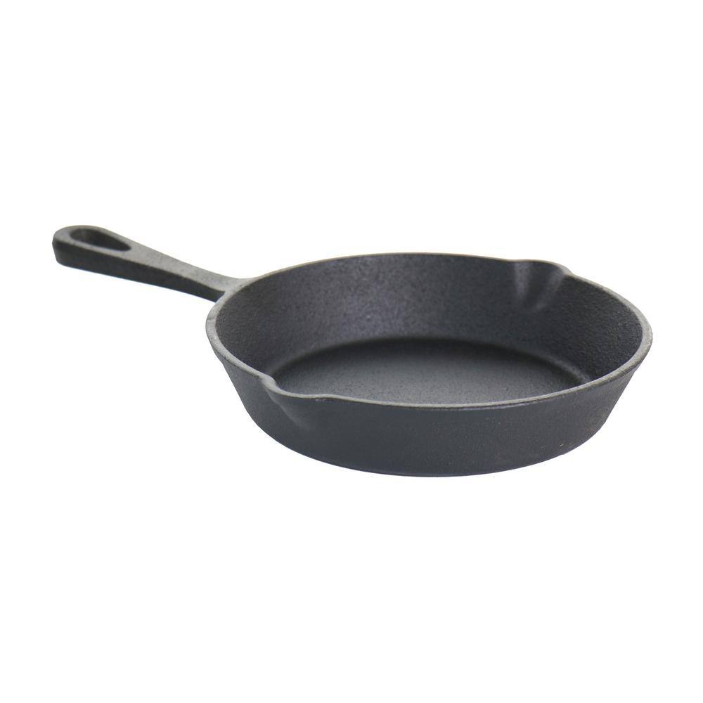 MegaChef Pre-Seasoned 3-Piece Cast Iron Skillet Set