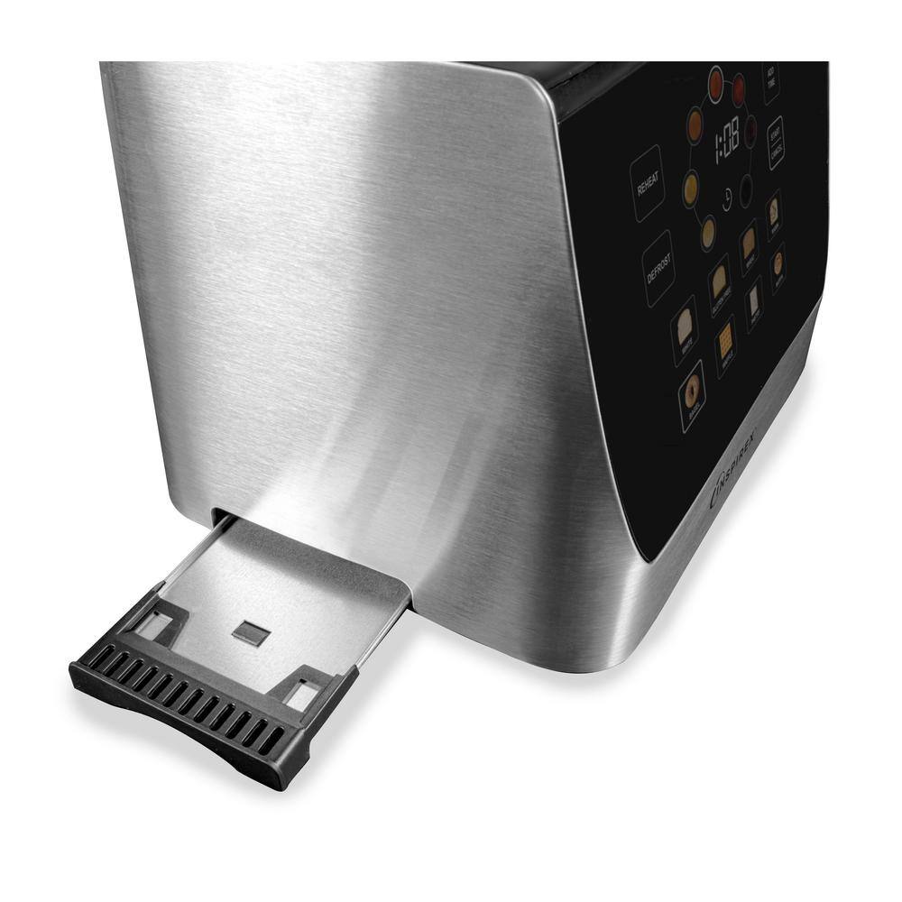 Interactive Touchscreen Automatic Toaster, Stainless Steel