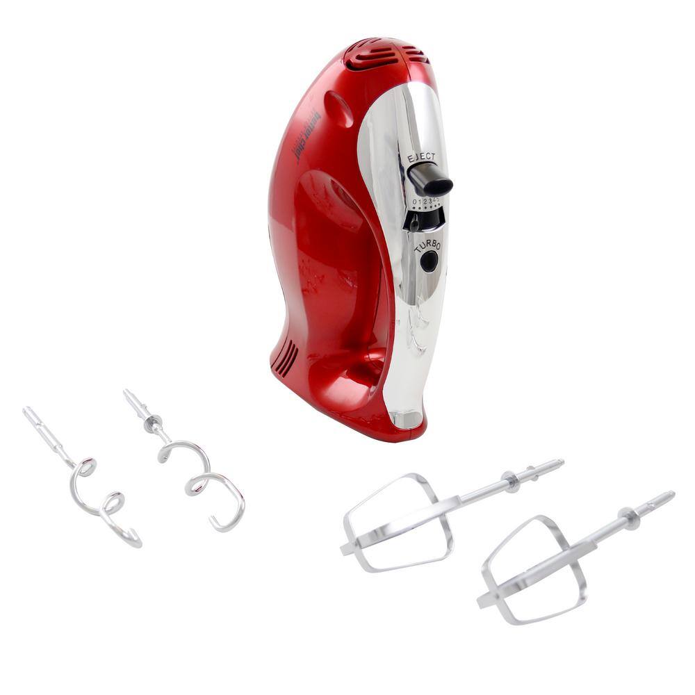 Better Chef 5-Speed Red Hand Mixer