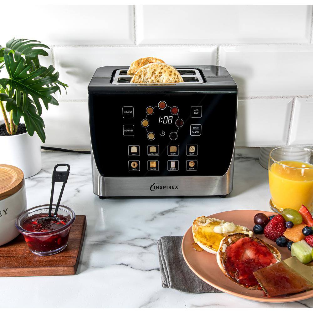 Interactive Touchscreen Automatic Toaster, Stainless Steel