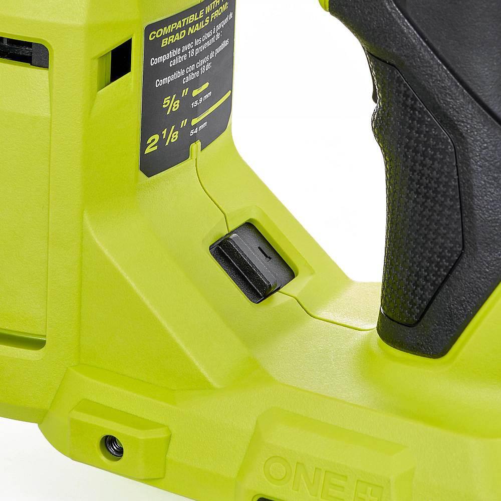 RYOBI ONE+ HP 18V 18-Gauge Brushless Cordless AirStrike Brad Nailer (Tool Only)