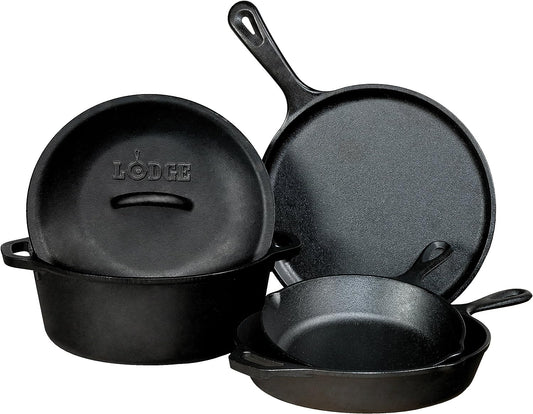 Lodge 5-Piece Cast Iron Cookware Set