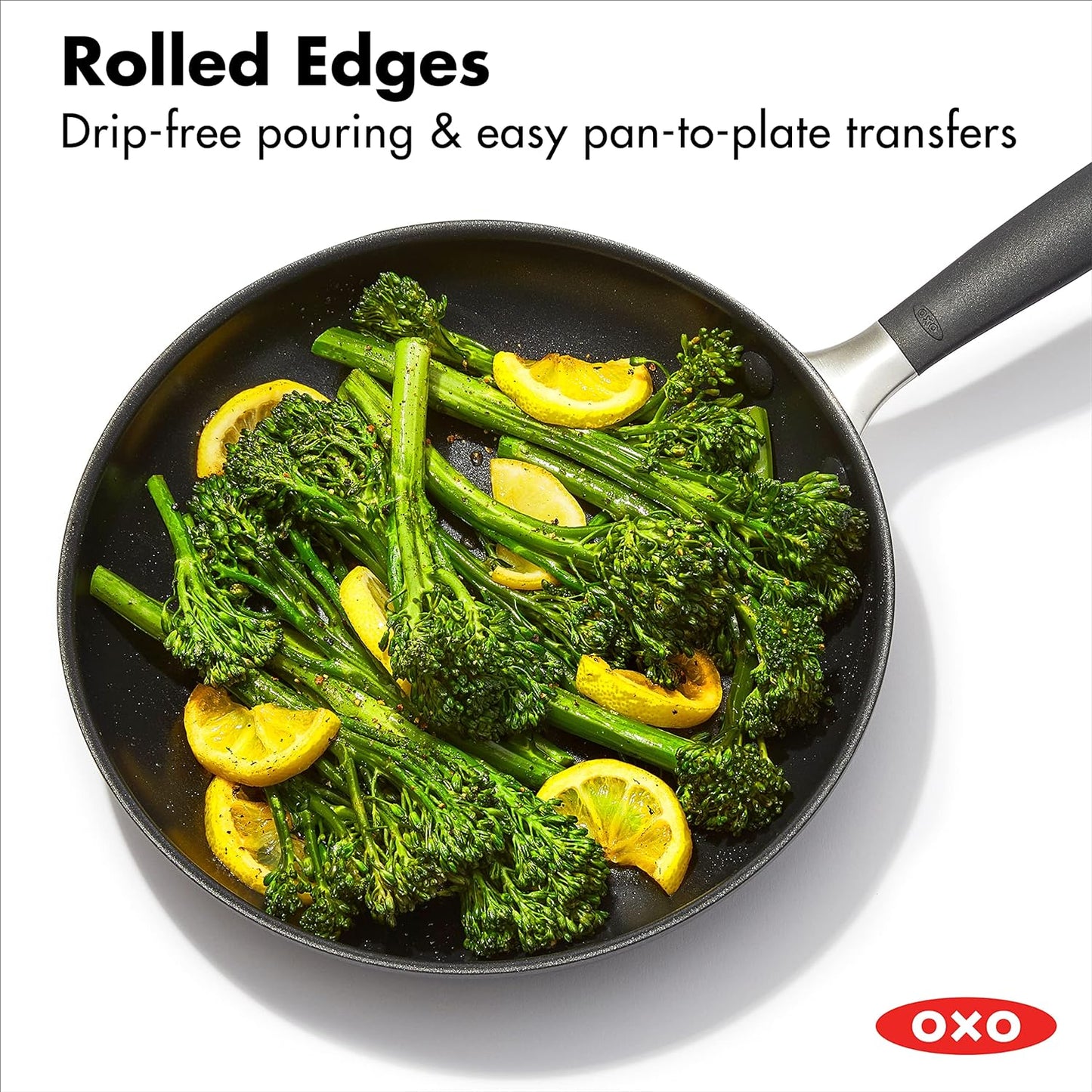 OXO Good Grips Nonstick 3-Piece Hard-Anodized Aluminum Frying Pan Set