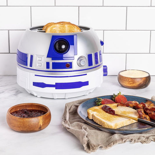 Uncanny Brands 800-Watt Star Wars R2-D2 Halo 2-Slice Toaster