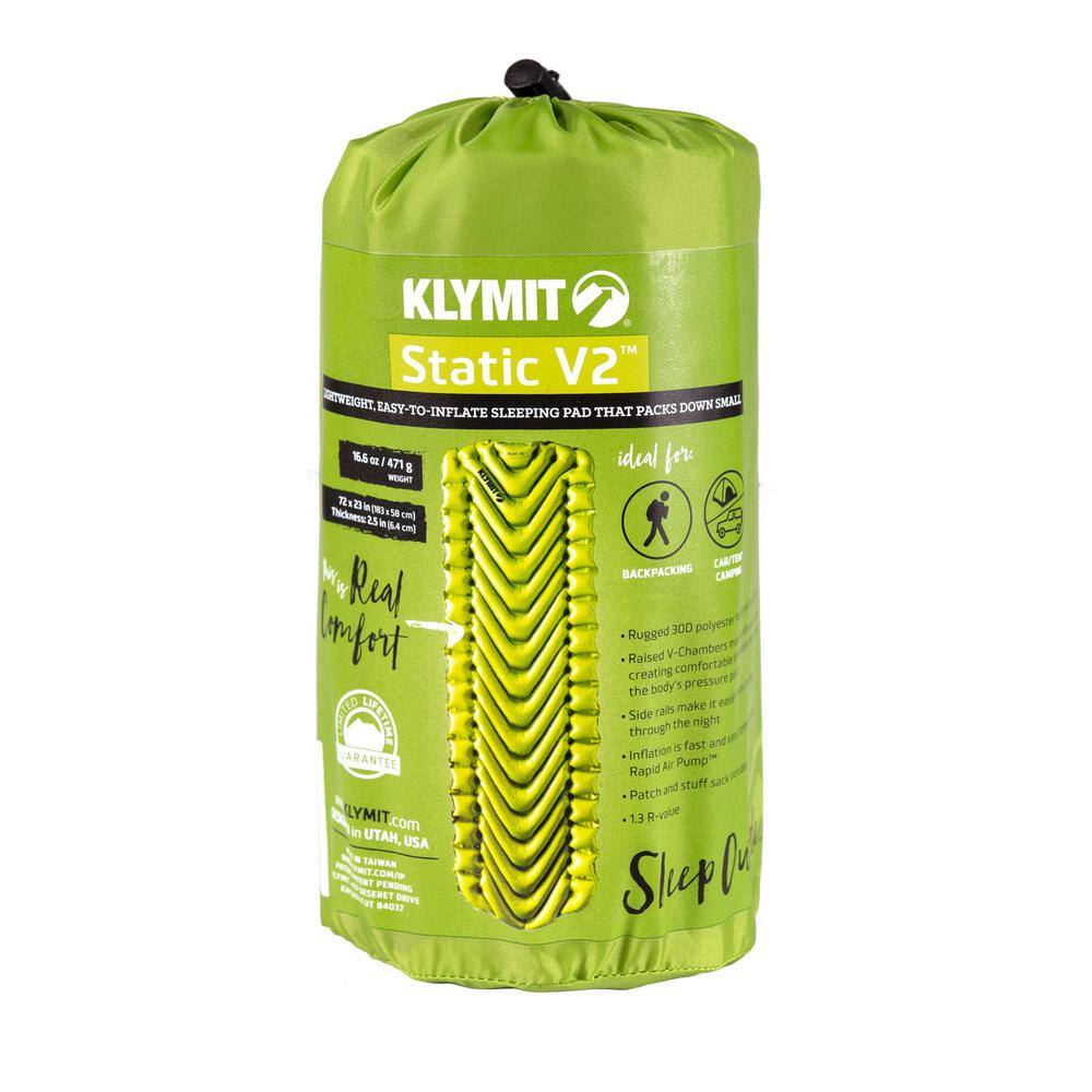 Klymit Static V2 Sleeping Pad - Green