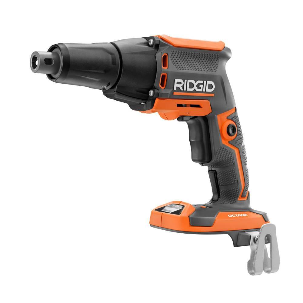 RIDGID 18V Brushless Cordless Drywall Screwdriver with Collated Attachment with 18V Drywall Cut-Out Tool (Tools Only)