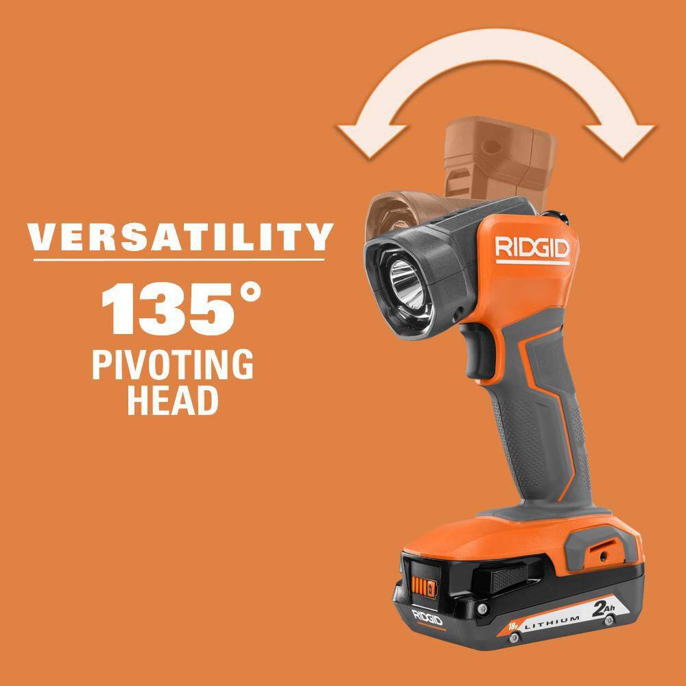 RIDGID 18V Cordless LED Work Light (Tool Only)