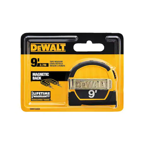 DEWALT  9 ft. x 1/2 in. Pocket Tape Measure with Magnetic Back