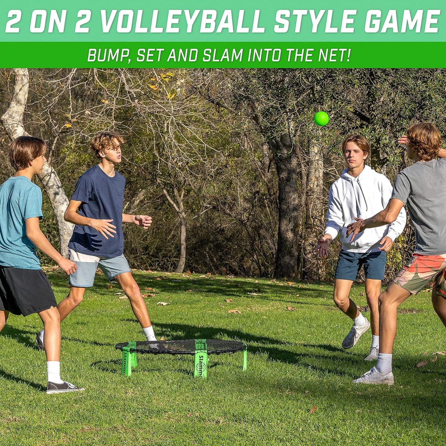 GoSports Slammo Game Set (Includes 3 Balls, Portable Carrying Case and Rules)