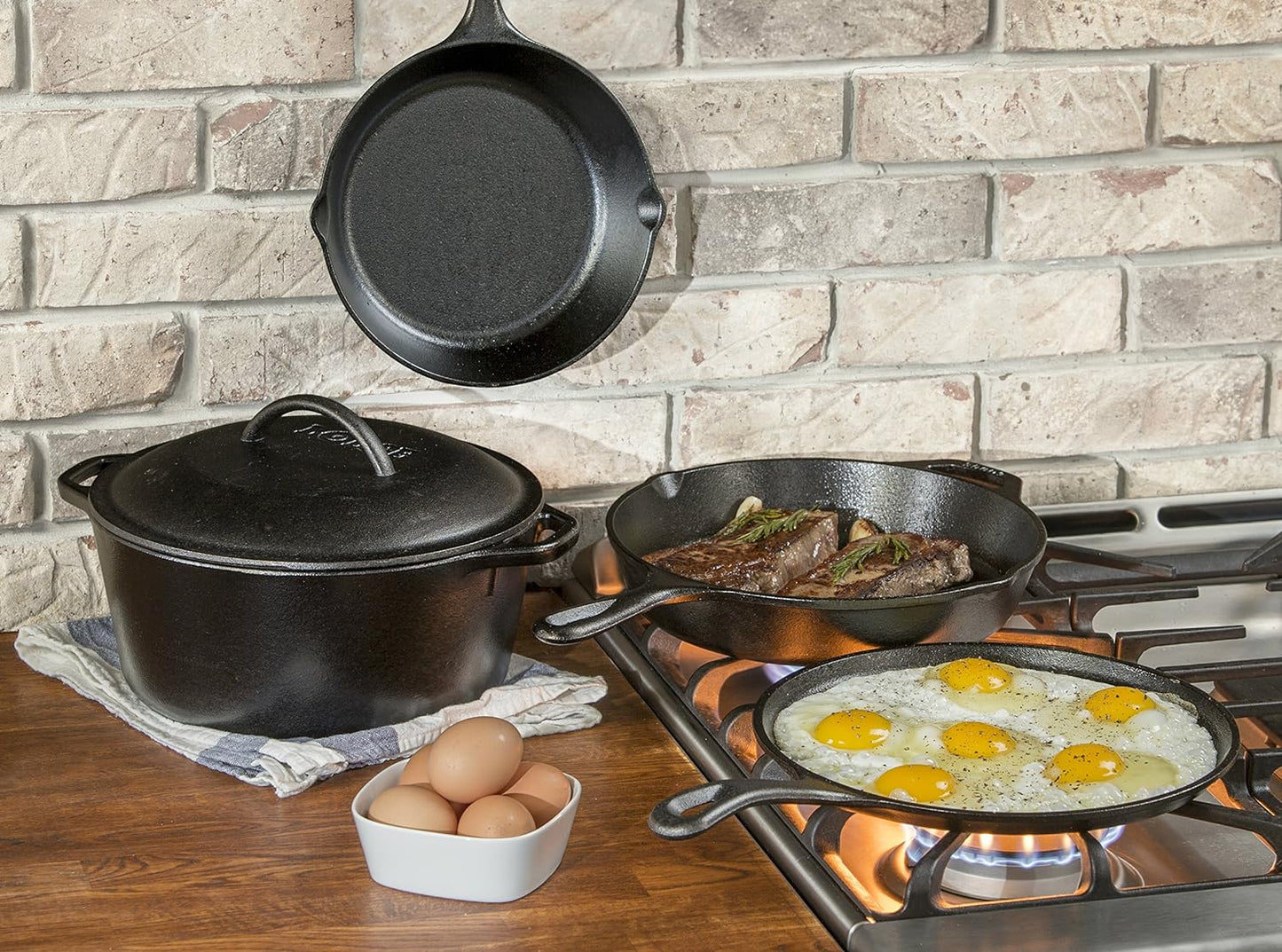 Lodge 5-Piece Cast Iron Cookware Set