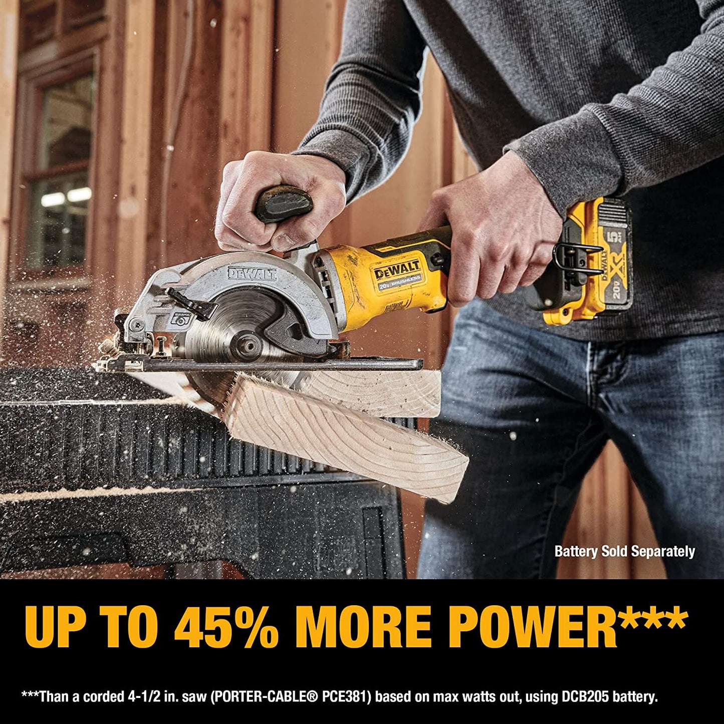 DEWALT  ATOMIC 20V MAX Cordless Brushless 4-1/2 in. Circular Saw (Tool Only)