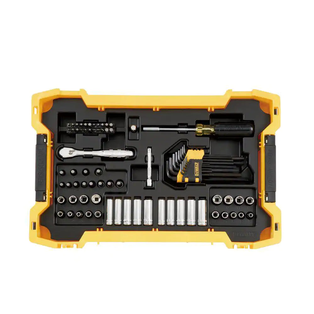 DEWALT  1/4 in. and 3/8 in. Drive Mechanics Tool Set with Toughsystem Trays (131-Piece)