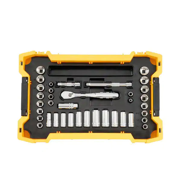 DEWALT  1/4 in. and 3/8 in. Drive Mechanics Tool Set with Toughsystem Trays (131-Piece)