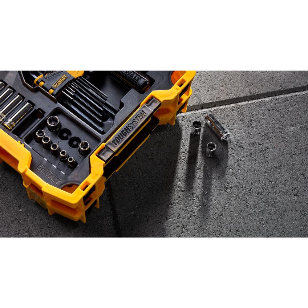 DEWALT  1/4 in. and 3/8 in. Drive Mechanics Tool Set with Toughsystem Trays (131-Piece)