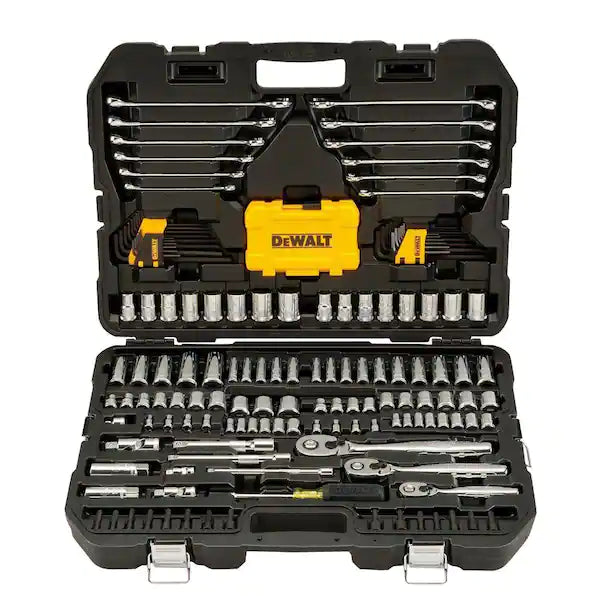 DEWALT  1/4 in., 3/8 in. and ½ in. Drive Polished Chrome Mechanics Tool Set (168-Piece)