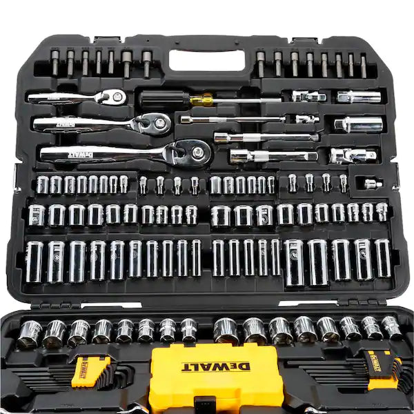 DEWALT  1/4 in., 3/8 in. and ½ in. Drive Polished Chrome Mechanics Tool Set (168-Piece)