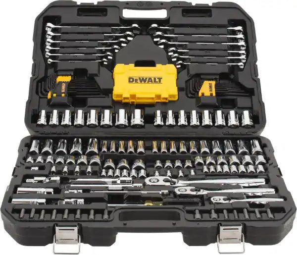 DEWALT  1/4 in., 3/8 in. and ½ in. Drive Polished Chrome Mechanics Tool Set (168-Piece)