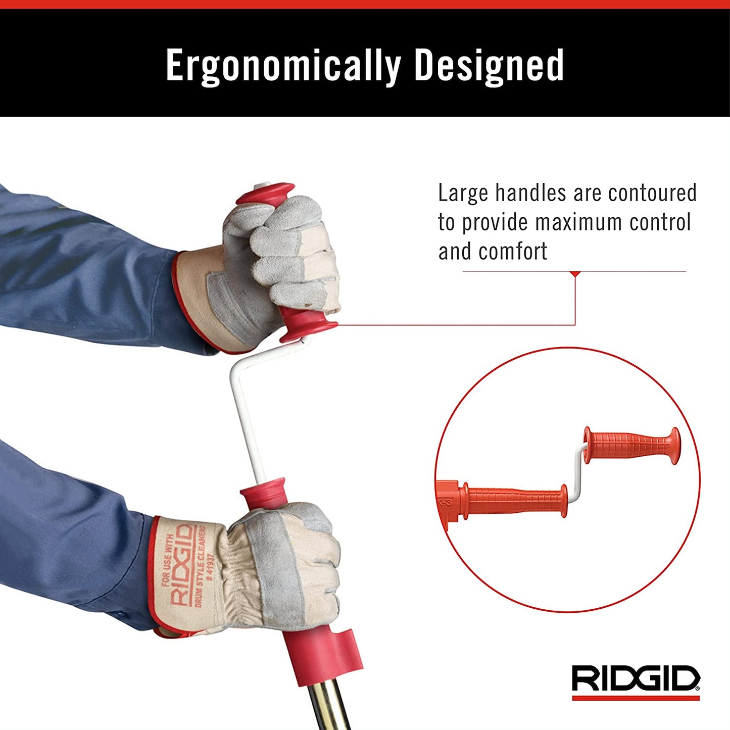 RIDGID  K-3 Ultra Flexible Toilet Auger with Unclogging 3 ft. Snake and Integrated Bulb Head, Plumbing Toilet Snake for Drain