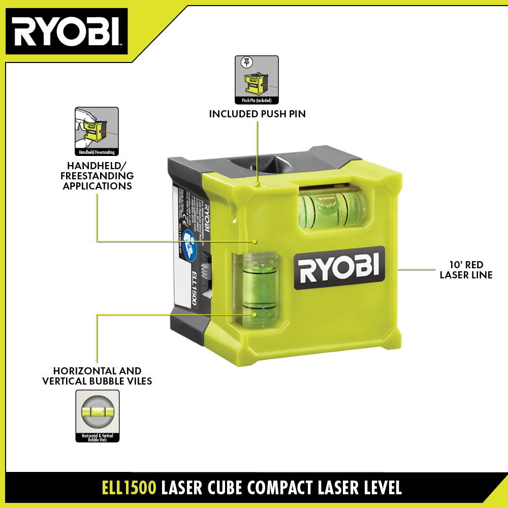 RYOBI Laser Cube Compact Laser Level