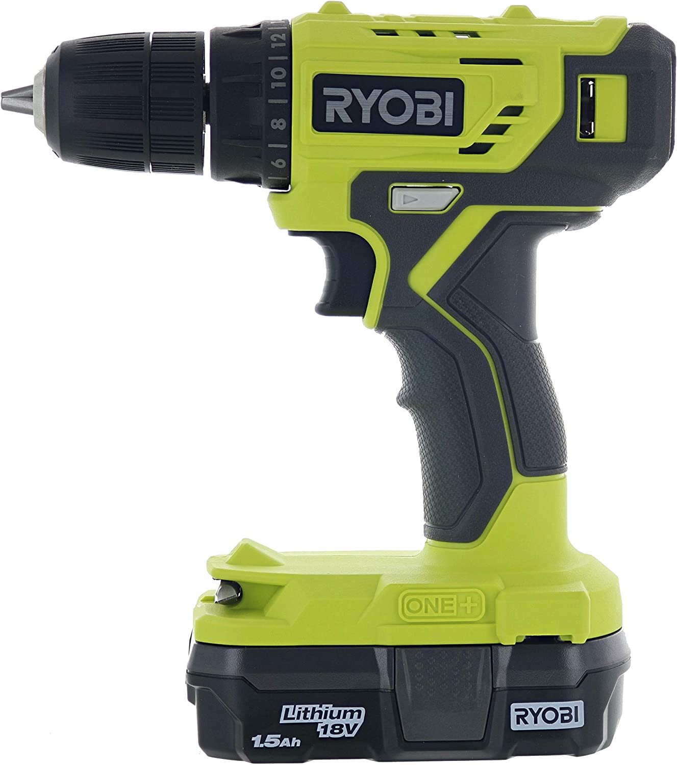 RYOBI ONE+ 18V Cordless 3/8 in. Drill/Driver Kit with 1.5 Ah Battery and Charger