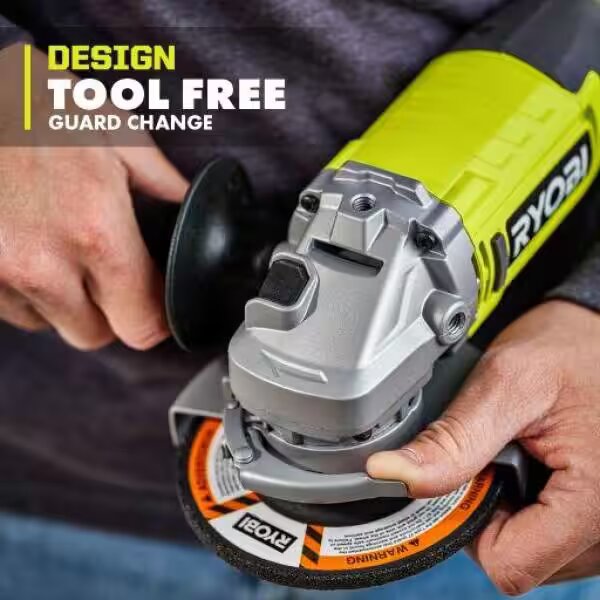 RYOBI  ONE+ 18V Cordless 4-1/2 in. Angle Grinder (Tool Only)