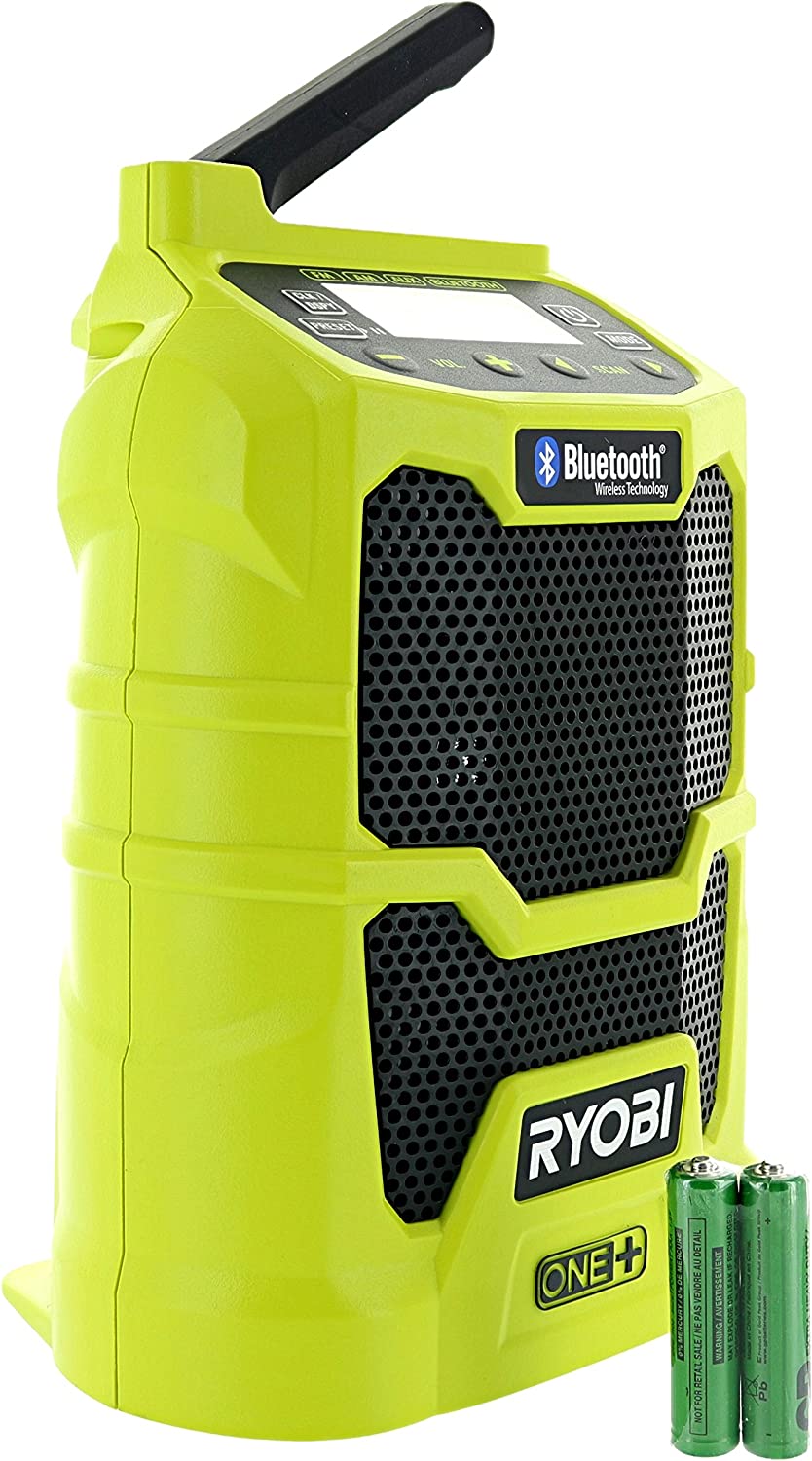 RYOBI ONE+ 18V Cordless Compact Radio with Bluetooth Wireless Technology (Tool-Only)