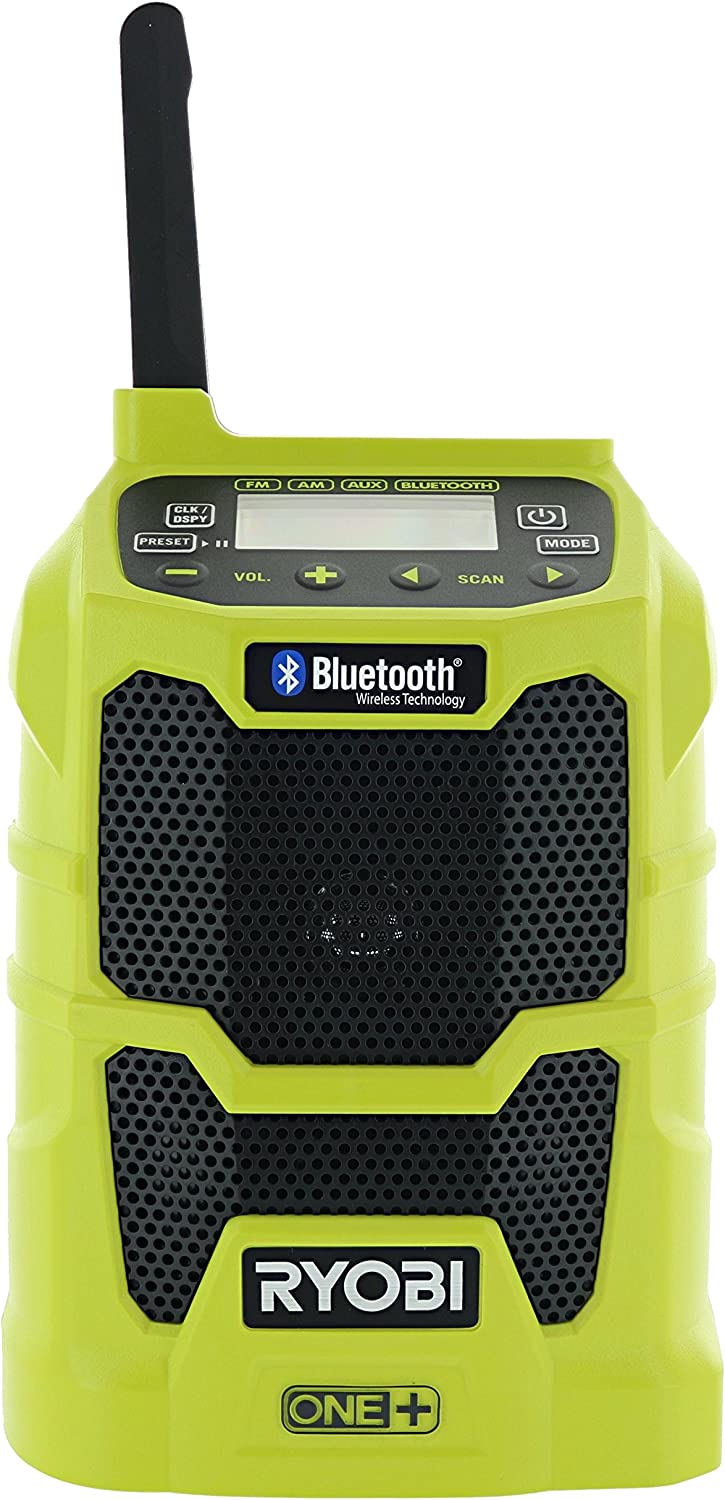 RYOBI ONE+ 18V Cordless Compact Radio with Bluetooth Wireless Technology (Tool-Only)