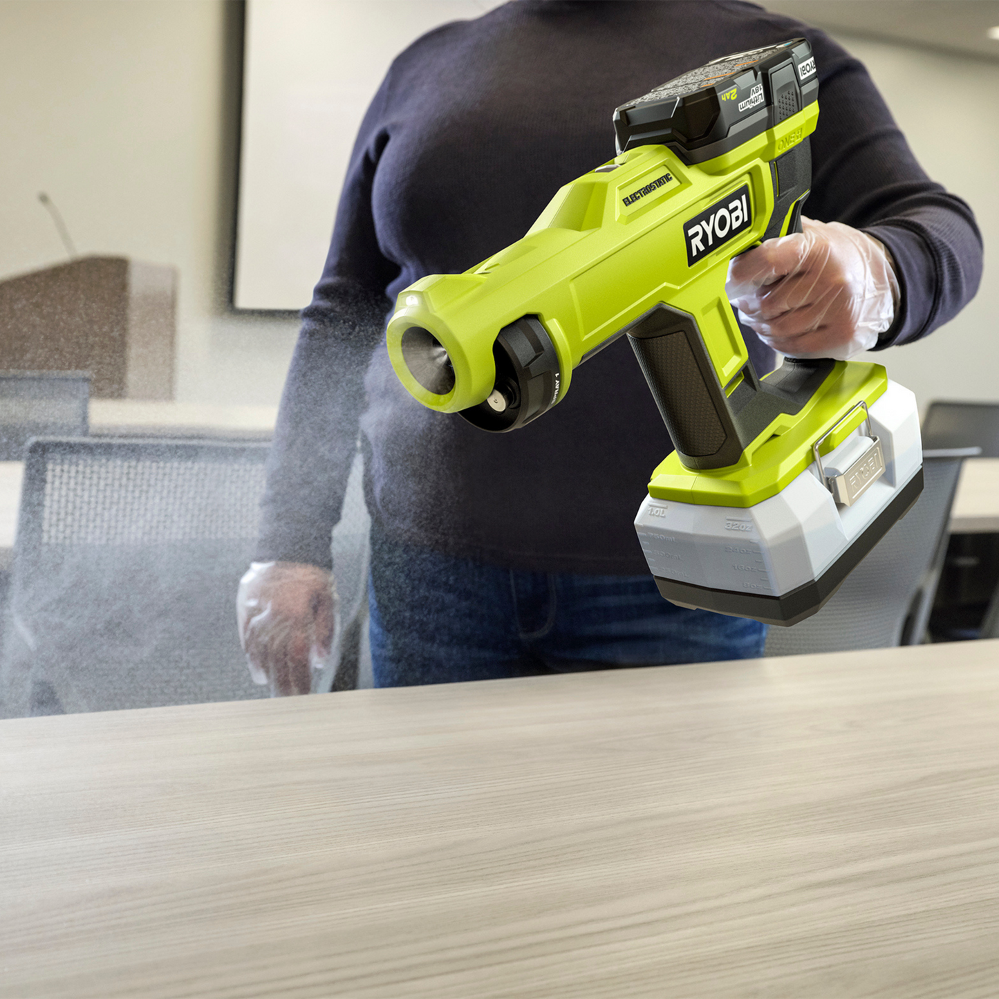 RYOBI ONE+ 18V Cordless Handheld Electrostatic Sprayer (Tool Only)