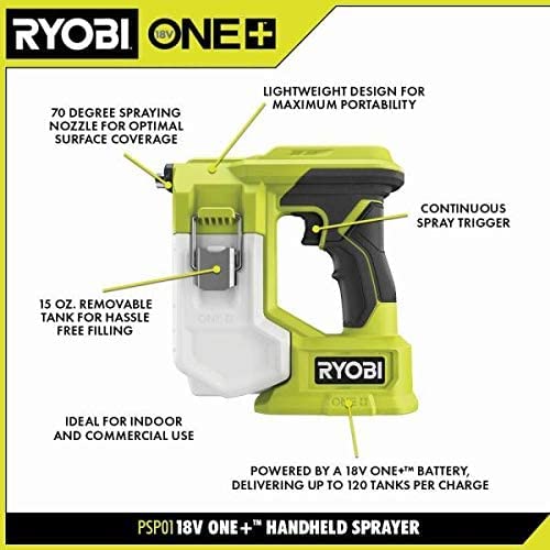 RYOBI ONE+ 18V Cordless Handheld Sprayer (Tool Only)