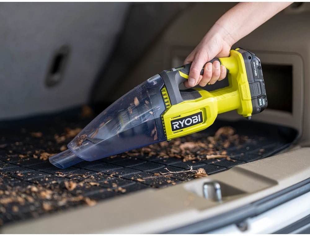 RYOBI ONE+ 18V Cordless Multi-Surface Handheld Vacuum Kit with 2.0 Ah Battery and Charger