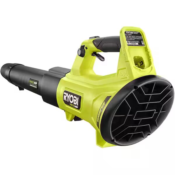 RYOBI  ONE+ HP 18V Brushless Whisper Series 130 MPH 450 CFM Cordless Battery Leaf Blower (Tool Only)