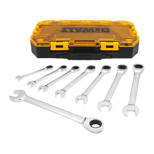 DEWALT Ratcheting SAE Combination Wrench Set (8-Piece)