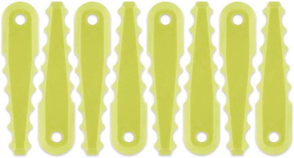 RYOBI  Replacement Fixed Blades for 2-in-1 String Head (8-Pack)