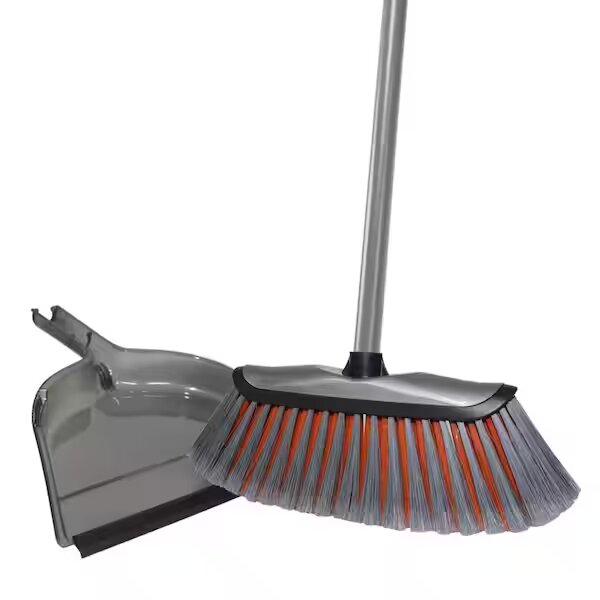 HDX Smooth Sweep Indoor Angle Broom with Dustpan