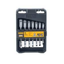 DEWALT Stubby Ratcheting Metric Combination Wrench Set (7-Piece)