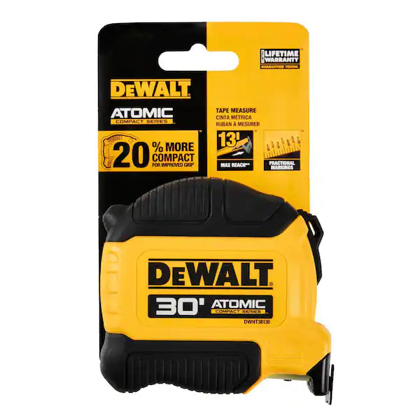 DEWALT  ATOMIC 30 ft. x 1-1/8 in. Tape Measure