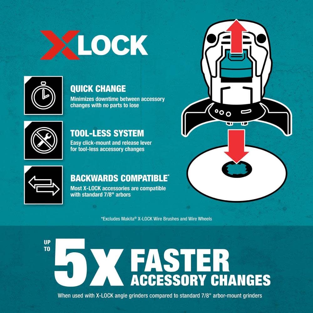 Makita  X-LOCK 4-1/2 in. Continuous Rim Diamond Blade for Ceramic and Granite Cutting