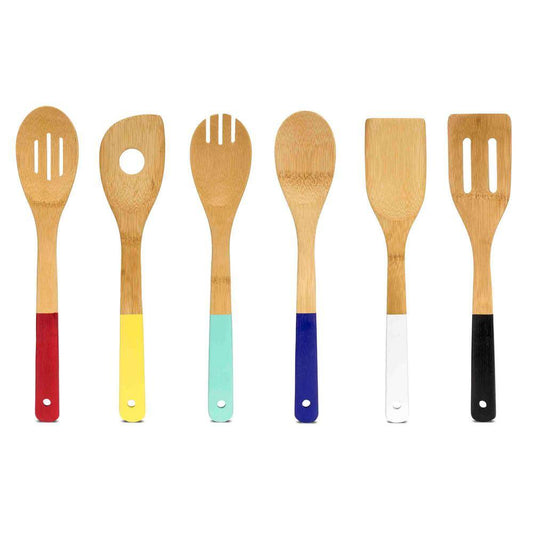 Home Basics Bamboo Kitchen Utensil Set (Set of 6)