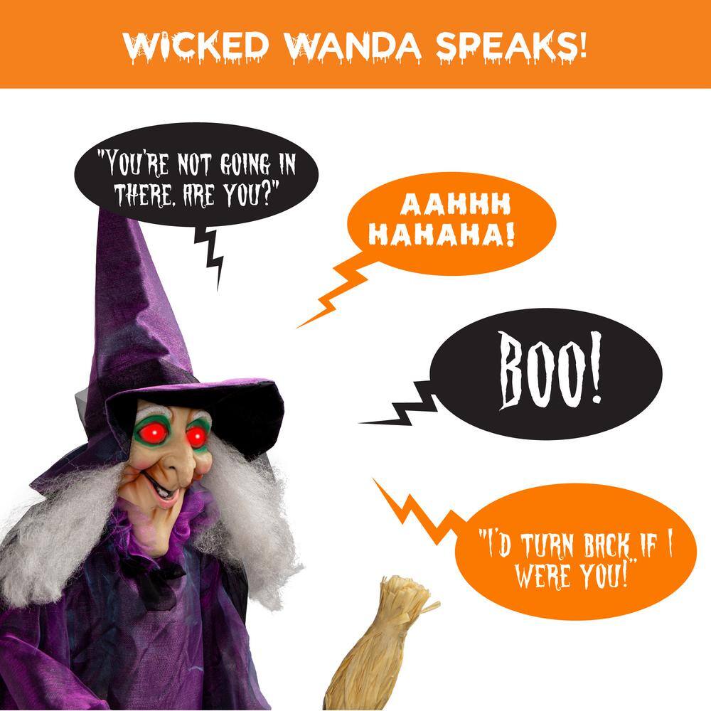 Best Choice Products Wicked Wanda 5 ft. Poseable Talking LED Animatronic Halloween Prop