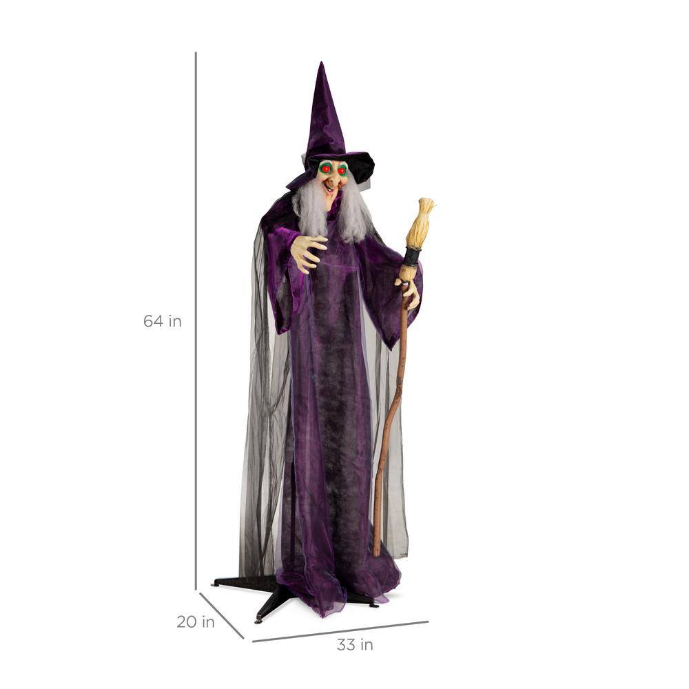 Best Choice Products Wicked Wanda 5 ft. Poseable Talking LED Animatronic Halloween Prop