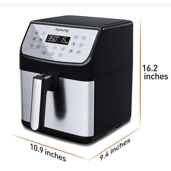 5.8 qt. Black Multi Tasker Double Basket Air Fryer with LED Touchscreen