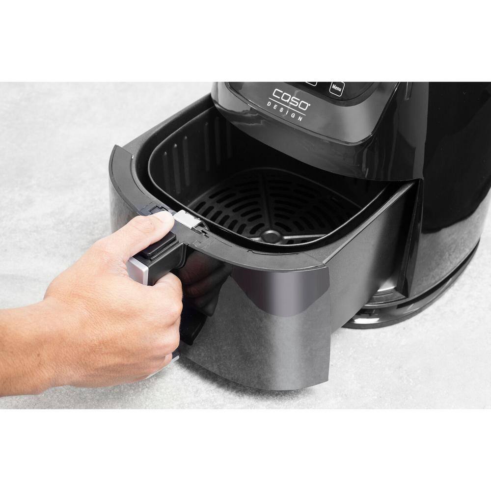 CASO  3.2 qt. Black Air Fryer with Barbecue Accessories